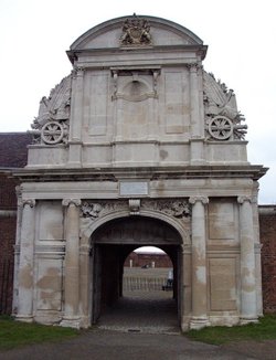 The Water Gate at Tilbury Fort, built for King Charles II around 1682.