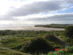Alnwick, Northumberland.  Looking towards the sea Wallpaper