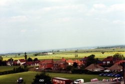 Braithwell Village taken from St James Church Tower Open Day June 11th 1994. Wallpaper