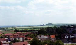 Braithwell Village taken from St James Church Tower Open Day June 11th 1994. Wallpaper