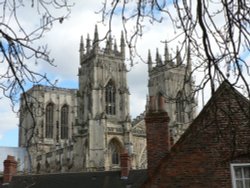 York Minster  from City Walls Wallpaper