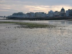 Low tide at Worthing, West Sussex