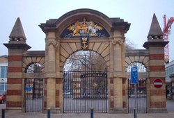 Main gate to HMS Nelson Naval Base, Queens Street, Portsmouth Wallpaper