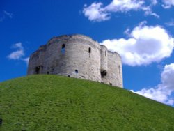 Cliffords Tower, York, North Yorkshire. Wallpaper