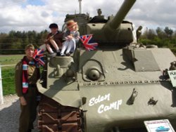 The Sherman Tank at Eden Camp, Malton, North Yorkshire.