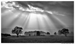 Buirst of light, Ilkley Wharfedale, West Yorkshire