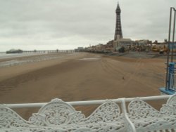 Beach at Blackpool, Lancashire Wallpaper
