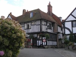 The back of the Mermaid Inn, in Rye. Wallpaper