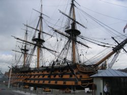 HMS Victory in Portsmouth Wallpaper
