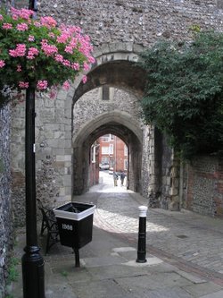 By the castle in Lewes. Sept. 2005