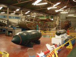 The Handley Page Hangar at Yorkshire Air Museum, Elvington, North Yorkshire.