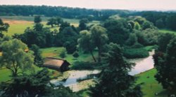 Warwick castle and nature surounding it in Warwick. Wallpaper
