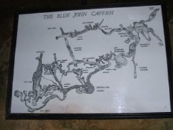 Blue John Cavern map inside the cave =) (taken 04-05-2006)