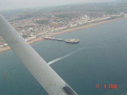 Brighton pier from 1300 feet on 11th June 2006 Wallpaper