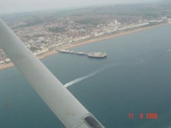 Brighton pier from 1300 feet on 11th June 2006