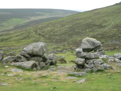 Gateway at Grimspound Bronze-Age village on Dartmoor Wallpaper