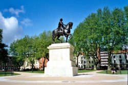 Bristol - Queen Square, King William III Statue