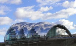 The Sage Theatre on the Gateshead side of the river Tyne, Newcastle upon Tyne Wallpaper