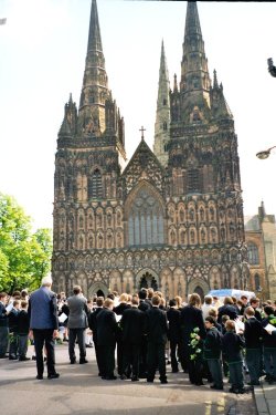 By Lichfield Cathedral - Ascension Day