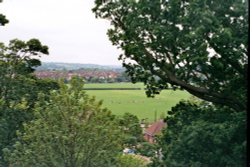 Tonbridge - panorama from Castle Wallpaper