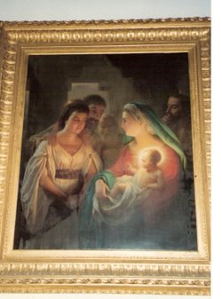 Henley on Thames. A picture of Christ in St Mary's Church