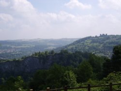 view from The Heights of Abraham Caverns & Hilltop park, Matlock Bath, Derbyshire Wallpaper