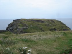 A picture of King Arthur's Mount,(Castle), Tintagel, Cornwall.
