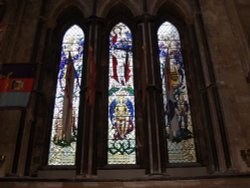 Worcester cathedral, Worcester. stained glass window Wallpaper