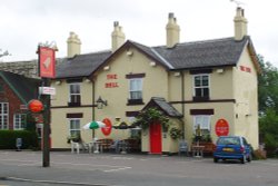 The Bell Inn and the tiny Post Office at Smalley, Derbyshire Wallpaper