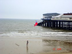 Kite Flyer. Cromer, Norfolk