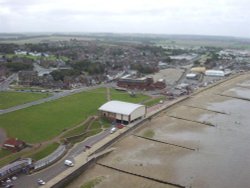 Hunstanton, Norfolk. From the air Aug 2004 Wallpaper