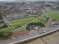 Hunstanton, Norfolk. From the air Aug 2004 Wallpaper