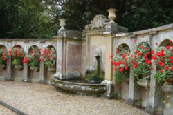 a water feature at Belton House, nr. Grantham, Lincolnshire Wallpaper