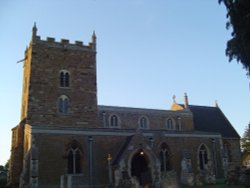 Sywell Church at the end of the day. Sywell, Northamptonshire
