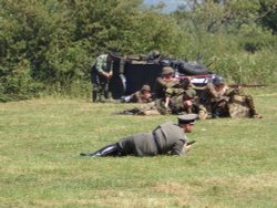 A WW2 Event at Rawcliffe Hall, Out Rawcliffe, Lancashire.,(The Battle Re-enactment),.