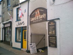 The world famous Laurel & Hardy Museum in Ulverston, Cumbria. Birthplace of Stan Laurel Wallpaper