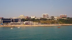 Bournemouth East Cliff, as seen from the pier Wallpaper