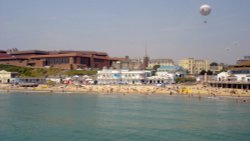 Bournemouth West Cliff, as seen from the pier Wallpaper