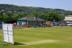 Ramsbottom Cricket Club Pavilion, home of the Lancashire League site.