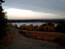 Looking down on Cropston water from Bradgate park Wallpaper