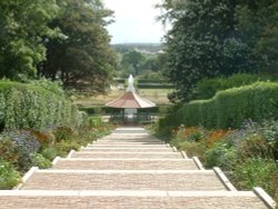 Barrow Park Bandstand + Steps to fountain Wallpaper