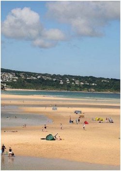 Hayle Beach in Cornwall