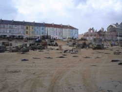 Redcar beach, Cleveland. During the filming of Atonement