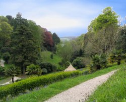Glendurgan Garden Nr Helford Cornwall. - View towards Helford River.