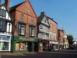 Old Shops, The Square, Nantwich Wallpaper