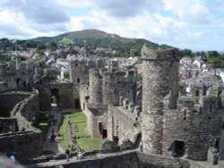 Conwy Castle. Conwy, North Wales. Wallpaper