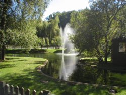 The entrance to Marwell Zoo in Hampshire. Wallpaper