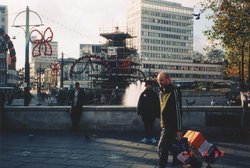 fountains in Nottingham Wallpaper