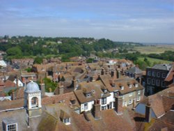 View over Rye, Sussex. Wallpaper
