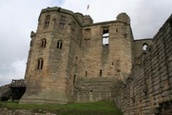 The Castle Hall, Warkworth Castle, Warkworth      Northumberland Wallpaper